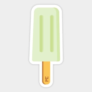 Lime ice lolly Sticker